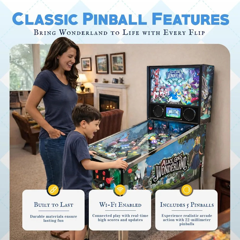 Brand new fast shipping Pinball Machine with LED Lights 1 Unit