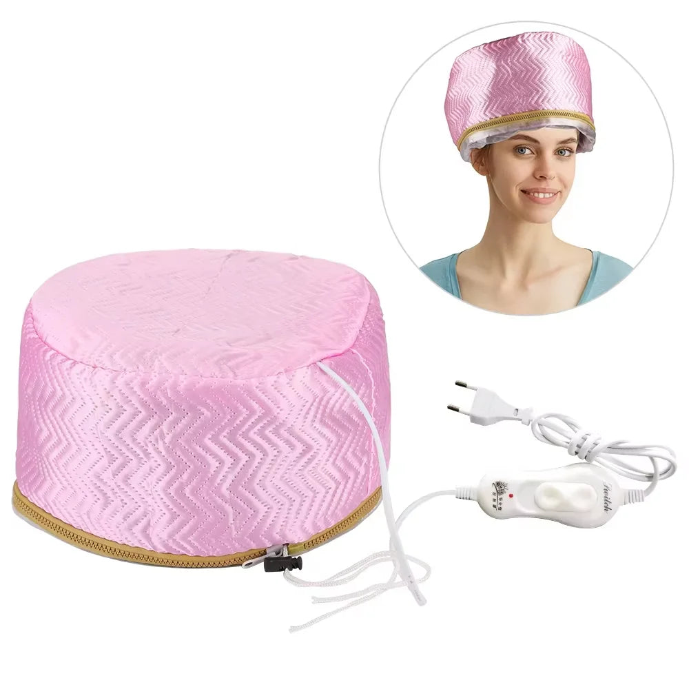 SPA Heat Cap Hair Steamer 9-level Temperature and 5 Timed Settings Hair Mask Hair Heating Cap for Hair Treatment Home Use