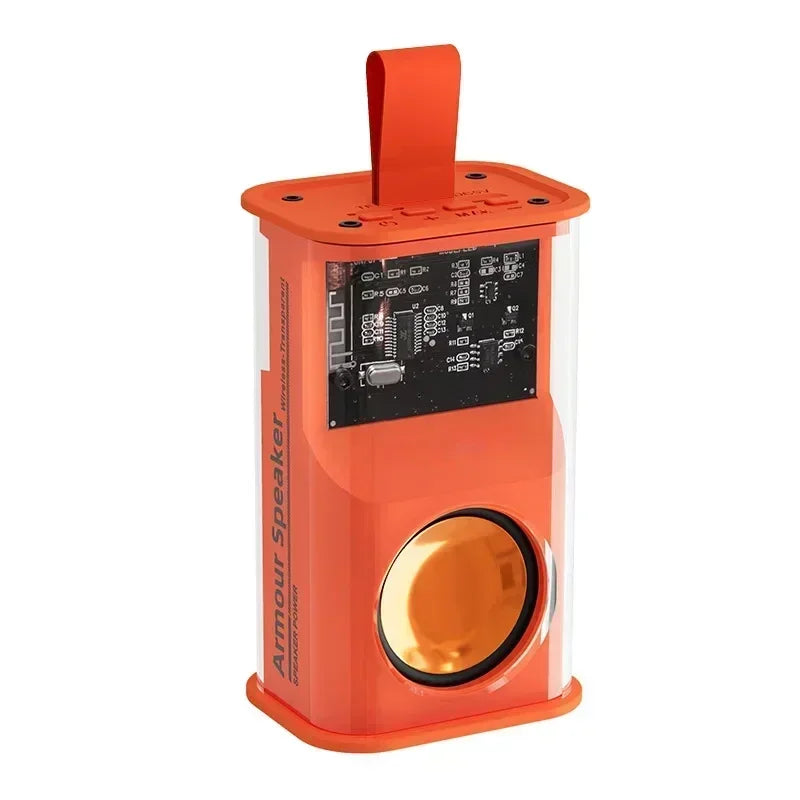 Loudspeaker Sound Box The Bass Transparent Wireless A36 Mecha Speakers Shake Speakers Audio Player Bluetooth Stereo Surround