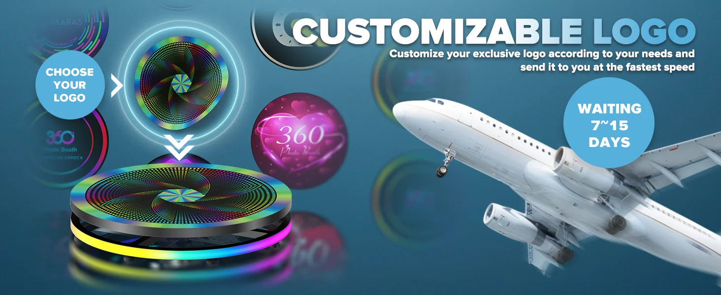 360 Photo Booth for Video with App Control Rotating 360photo Booth Degree Photobooth Machine with RGB Ring Light for Party Event