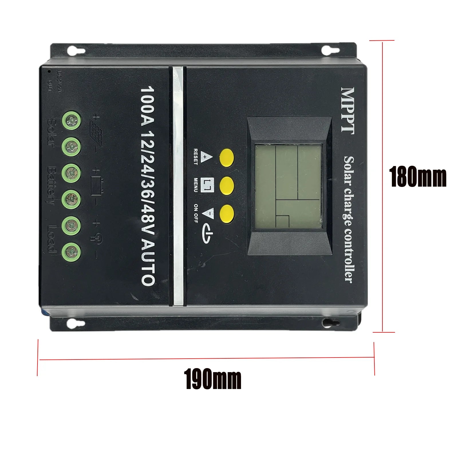 Efficiently manage your solar power system with this 100A/80A/60A MPPT/PWM solar charge controller—compatible with 12V, 24V, 36V, and 48V systems for reliable battery charging and protection.