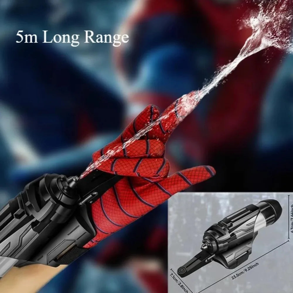 Spider Wrist Press Water Gun Summer Shooting Water Toy Plastic with Gloves Christmas Gift for Children Cosplay Props Games
