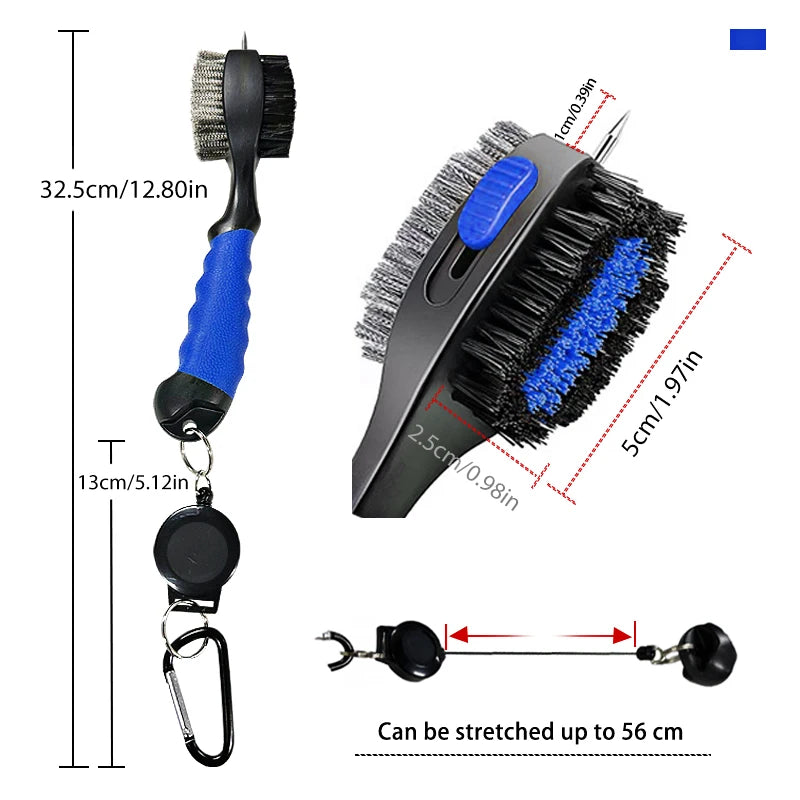 Golf Club Cleaner Golf Cleaning Brush With Carabiner Groove Sharpener Cleaner Multi Style Golf  Sports Accessories Drop Ship