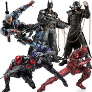 In Stock Lpzz Toys Arkham Knight Batman Deathstroke Red Death Laughing Batman Action Figure Toy Model Gift