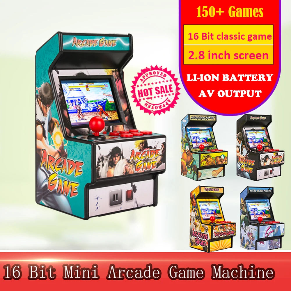 2.8-inch 16-bit Mini Handheld Video Arcade (Built-in 150+ Classics Retro Game For SEGA)
