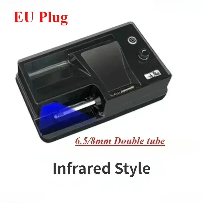 Auto Cigarette Maker Tools Hot Infrared Electric Cigarette Rolling Machine 6.5/8mm Dual-use Tube Injector Roller Tobacco Filling
