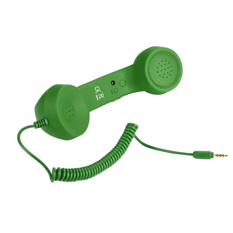 Enjoy classic style and clear conversations with this retro mobile phone handset microphone headset—combining vintage looks with modern functionality!