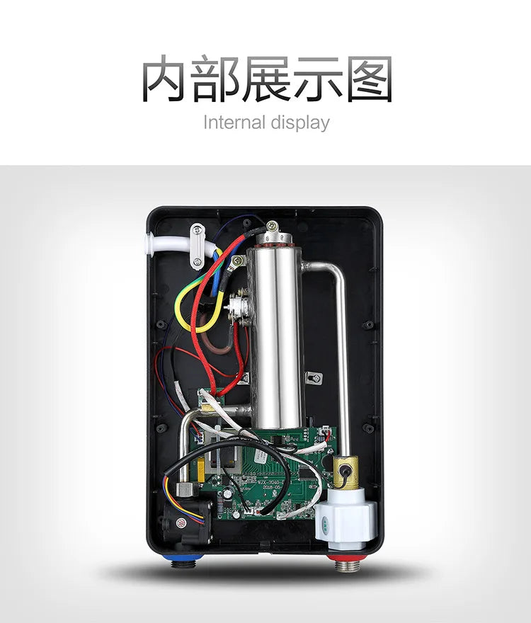 2025 Bathroom heating instant constant temperature heater kitchen hot water shower water electric water heater 6500W new