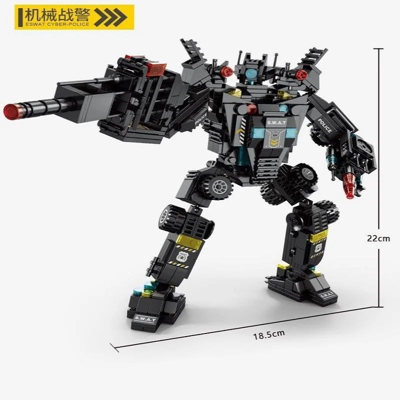 Compatible with Lego Building Blocks, Military Special Police Vehicles, Tanks and Education Cities To Assemble Children's Toys.