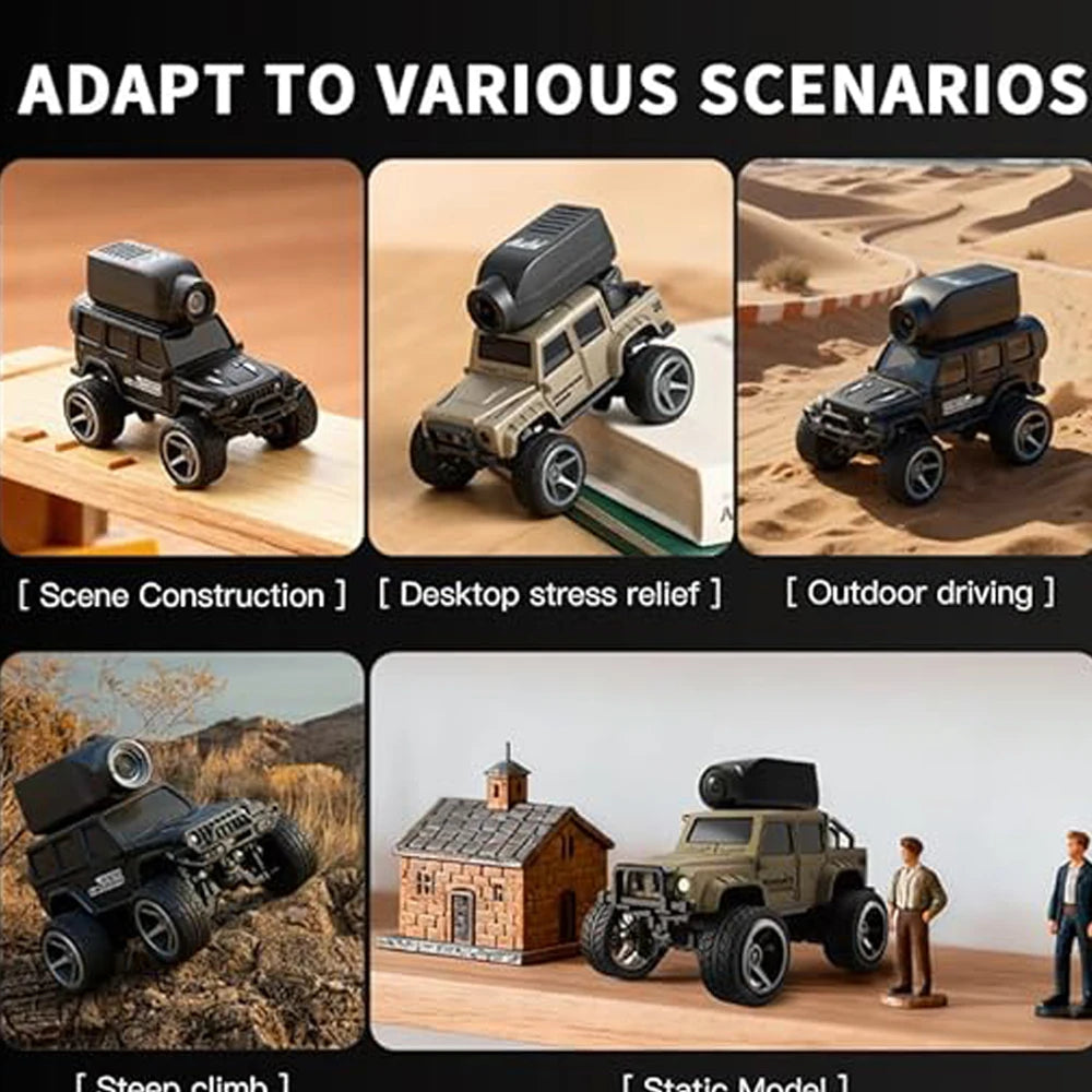 1:64 Mini RC Car KF32 Remote Contorl Vehicle Car with Camera WiFi APP Control High Speed Racing Stunt Cars Toy Gift for Kids