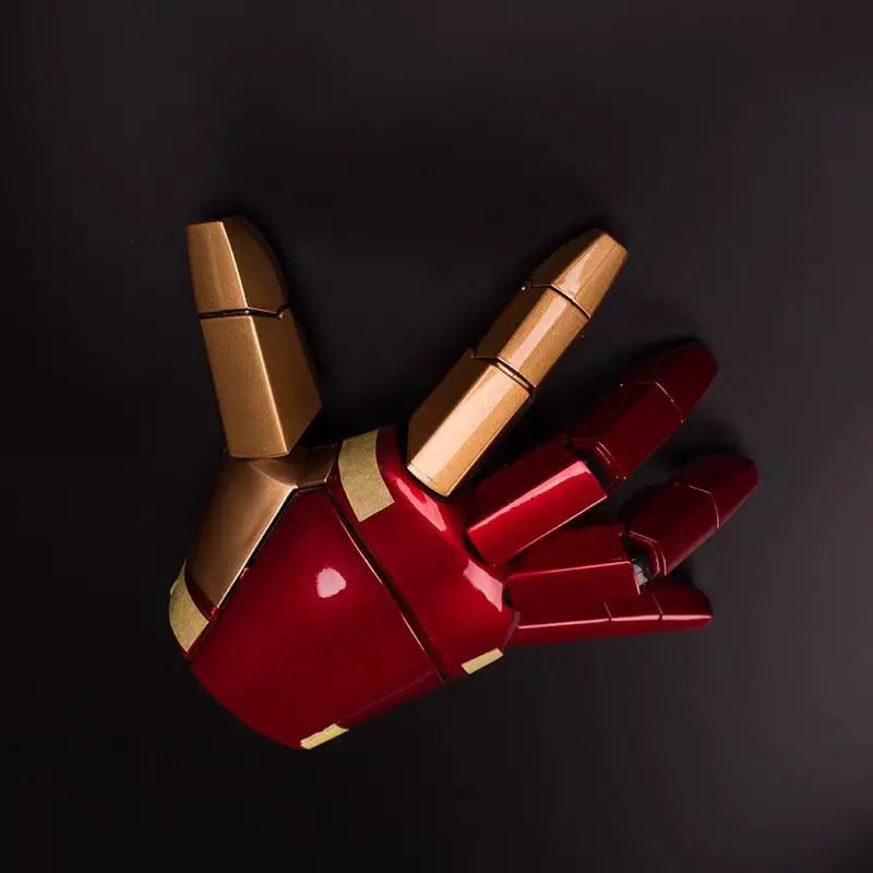 MK42 Figure Toy 1/1 Wearable Iron Man Armor Arm Palm With Led Light Halloween Party Carnival Props Cosplay Costumes Collection