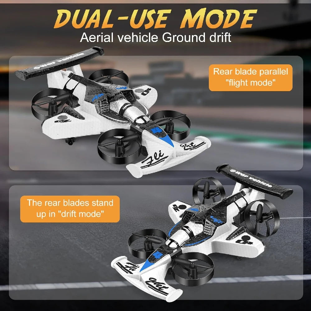 1SET  Remote Control Car and RC Plane Stunt Drone RC Drift Car Anti Collision Drift Drones Flying Drone for Kids Remote Control