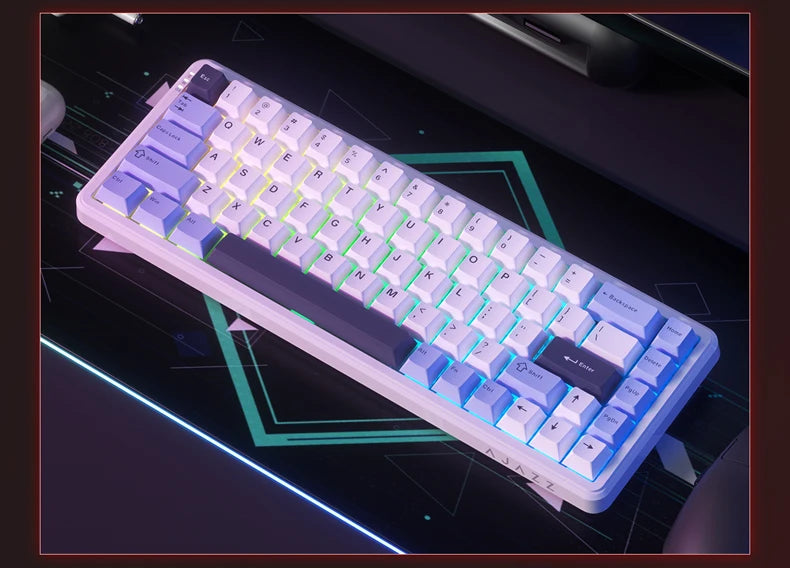 AJAZZ AK680 MAX Magnetic Switch Mechanical Keyboard 60% Rapid Trigger 0.01mm 8K/1K Return 68 keys Wired/Wireless Gaming Keybaord