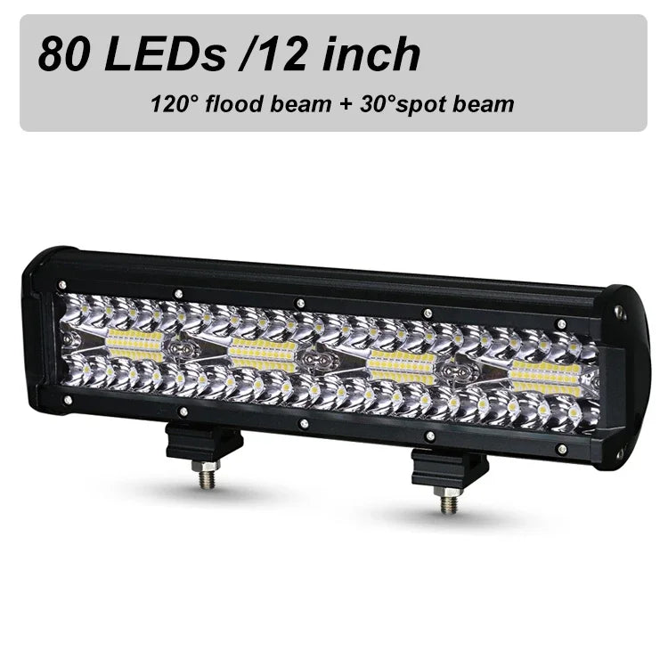 NLpearl 120W 420W 600W LED Bar Work Light for Tractor Boat Off-Road Truck Suv Atv Spot Flood Combo 12V 24V Led Working Lights