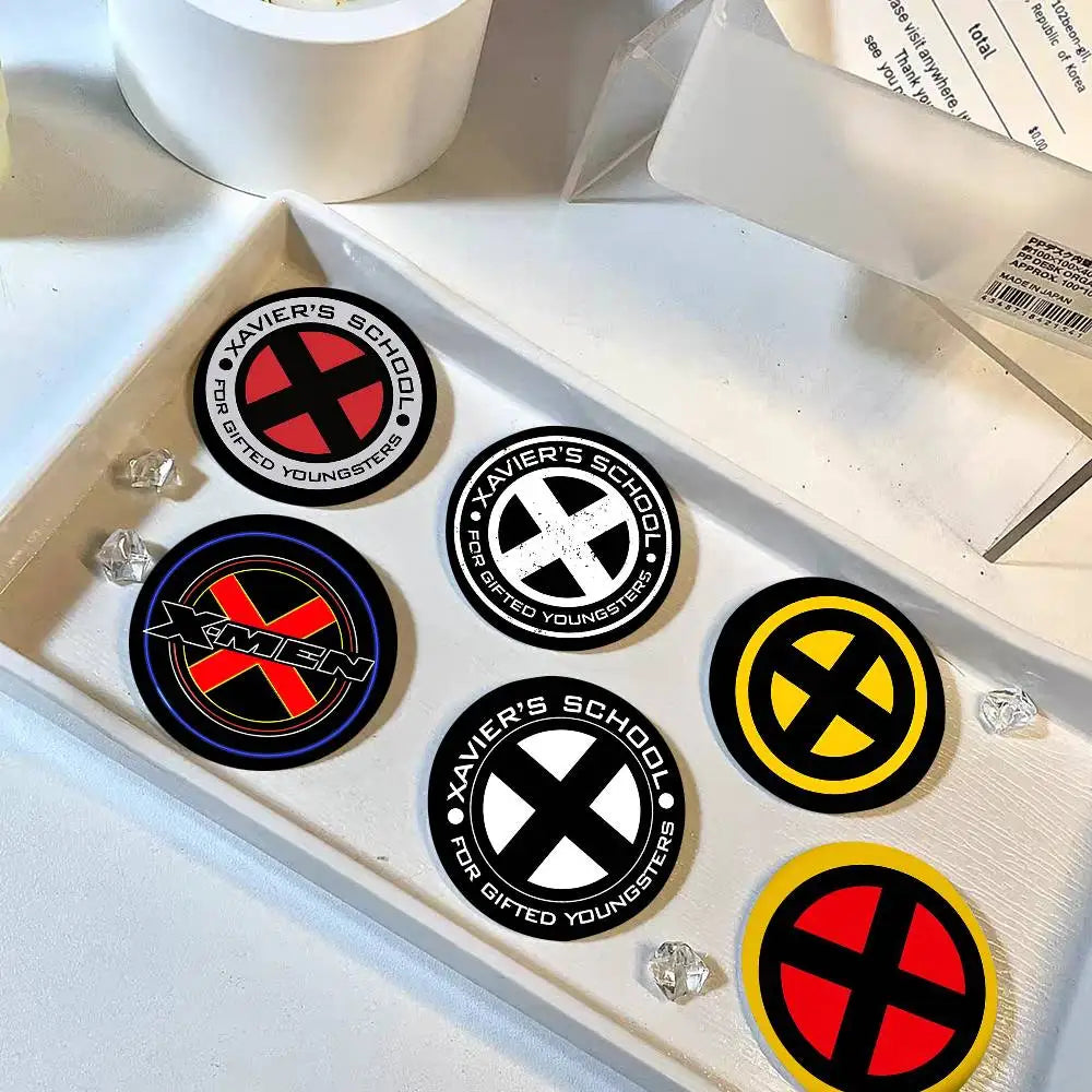 X-Xmen Logo Round Badge Creative Brooch Clothing Backpack Accessories Lapel Pin