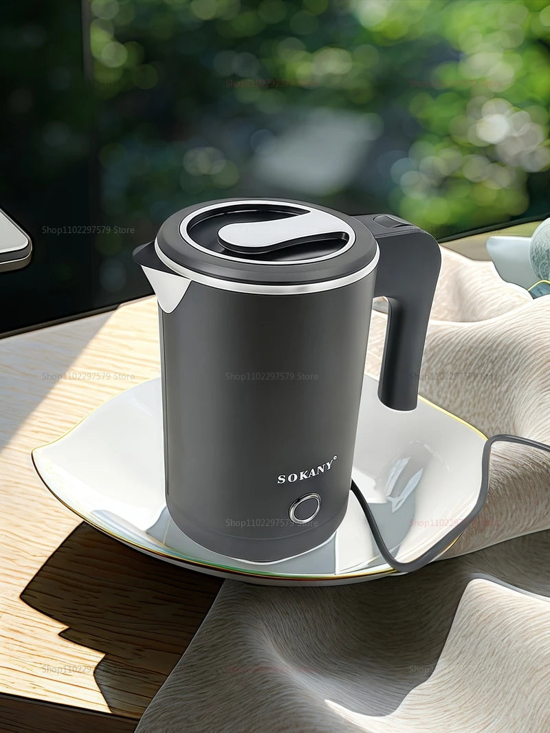 Portable 500ML Travel Electric Kettle Tea Coffee Stainless Steel Water Boiler Pot For Hotel Family Travel kitchen Smart kettle