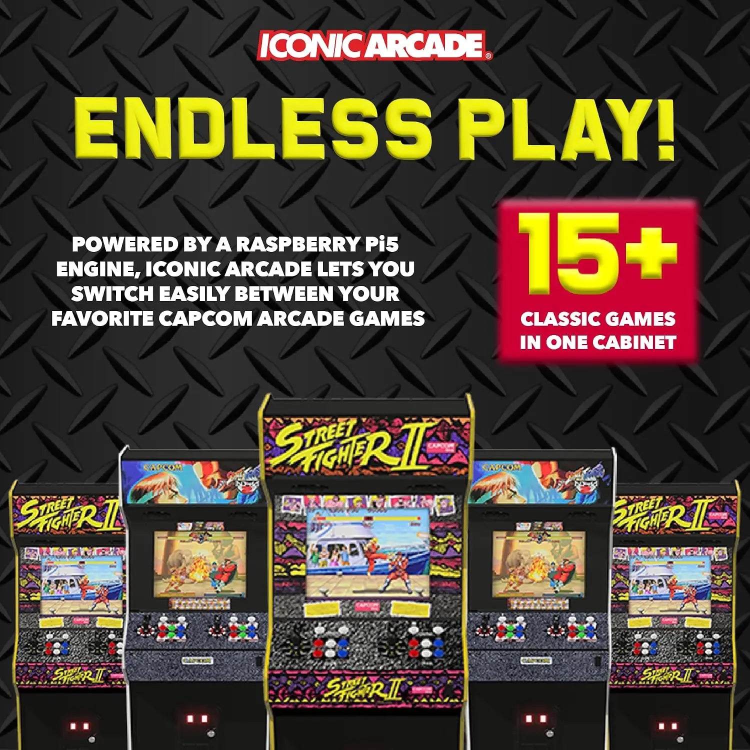 Street Fighter II: The World Warrior XT - Home Arcade Machine | 9/10-Scale Multiplayer Cabinet - 15+ Capcom Games,, Custom