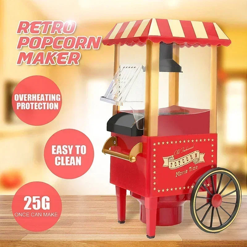 Make popcorn effortlessly at home with this fully automatic electric popcorn maker—enjoy the experience of freshly popped corn anytime!