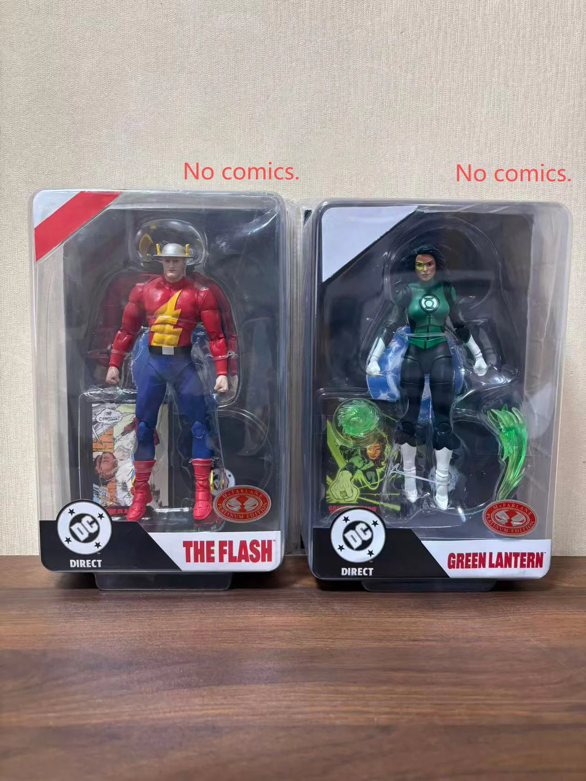McFarlane Toys Green Lantern Jessica Cruz/The Flash Jay Garrick No Comics 7in DC Multiverse Action Figure Model Doll