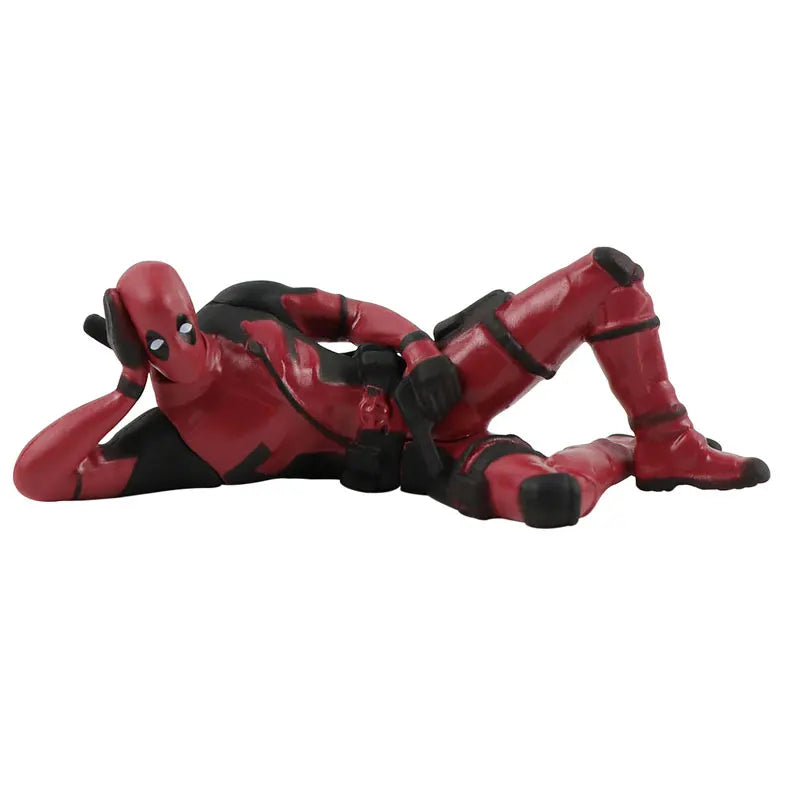 Anime Deadpool Action Figure Car Interior Decoration Toy Pendant Car Accessories Model Mini Doll Figurine Kids Toys Gift