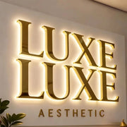 Custom Backlit Business Sign Metal Letters Waterproof Illuminated Sign 3D LED Signage for Brand Logo Storefront Advertising