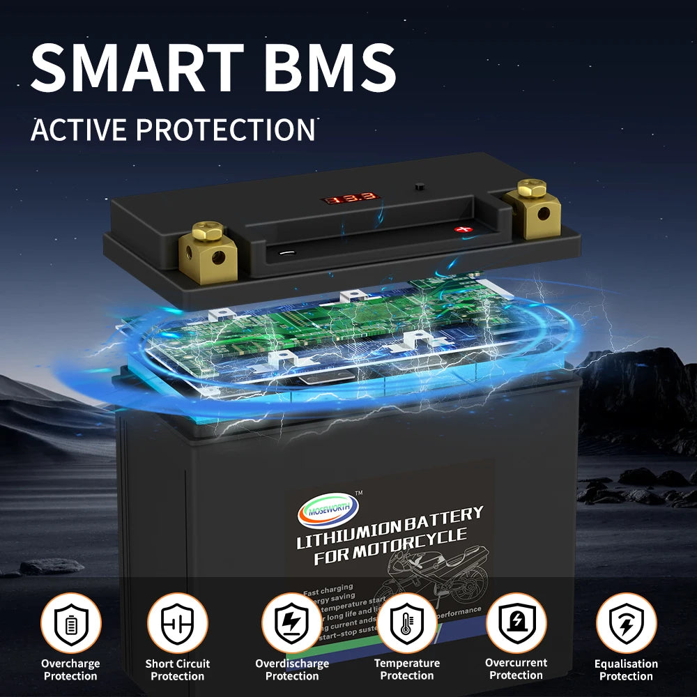 Power up any ride with this versatile motorcycle battery—designed to fit all bike models for hassle-free replacements!