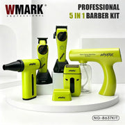 WMARK Hair Trimmers 5 in 1 Barber KIT Professional Shaver Hair Dryer and Spray Bottle Gift Box Trimmer NG-8637 NG-8613 NG-TB001