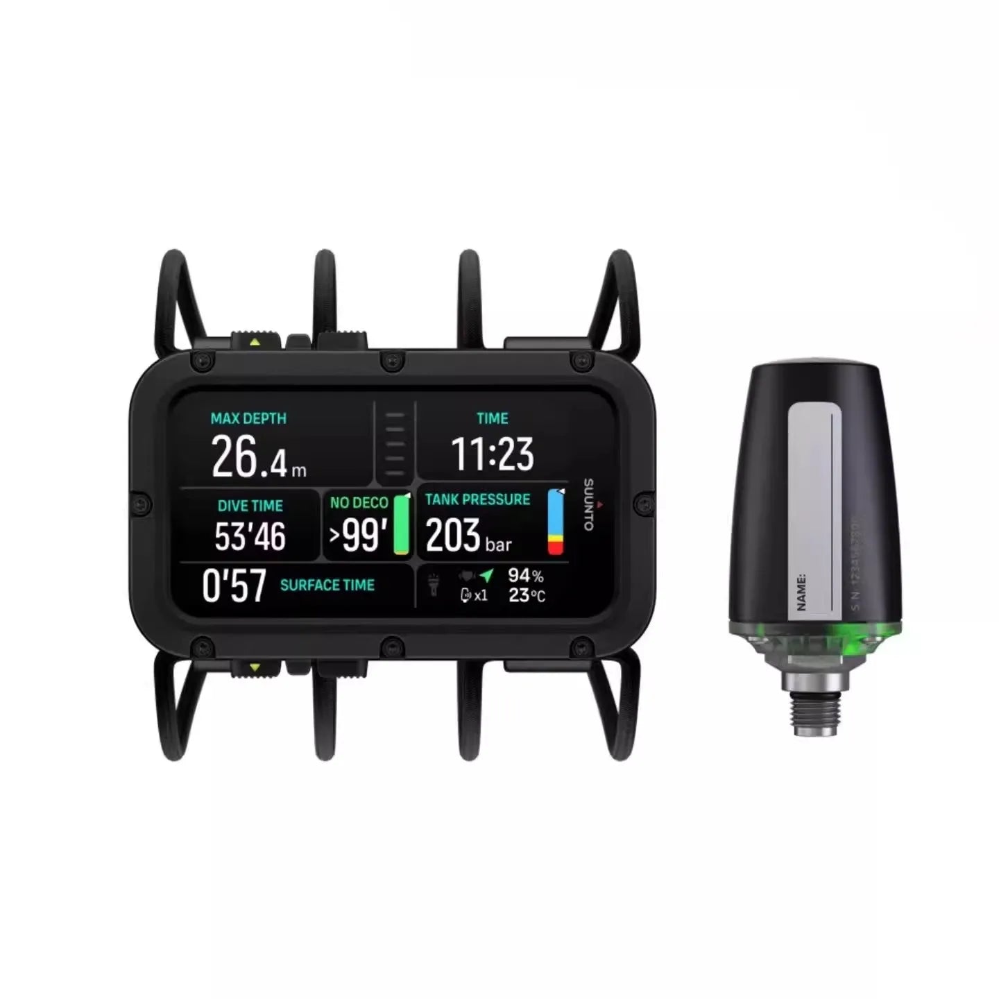 Suunto Nautic Bungee Cord Dive Computer with Large Display for Tech Diving & Recreational OW AOW