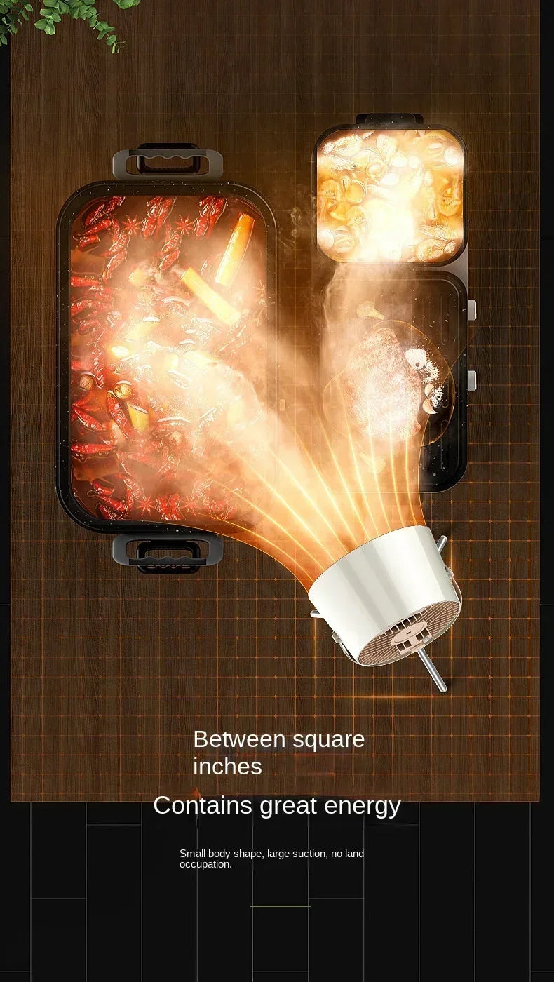 2024 New Portable Exhaust Fan Small Kitchen Hood Extractor Barbecue USB Supply Desktop Range Hoods Mini Suction Cooker Hood