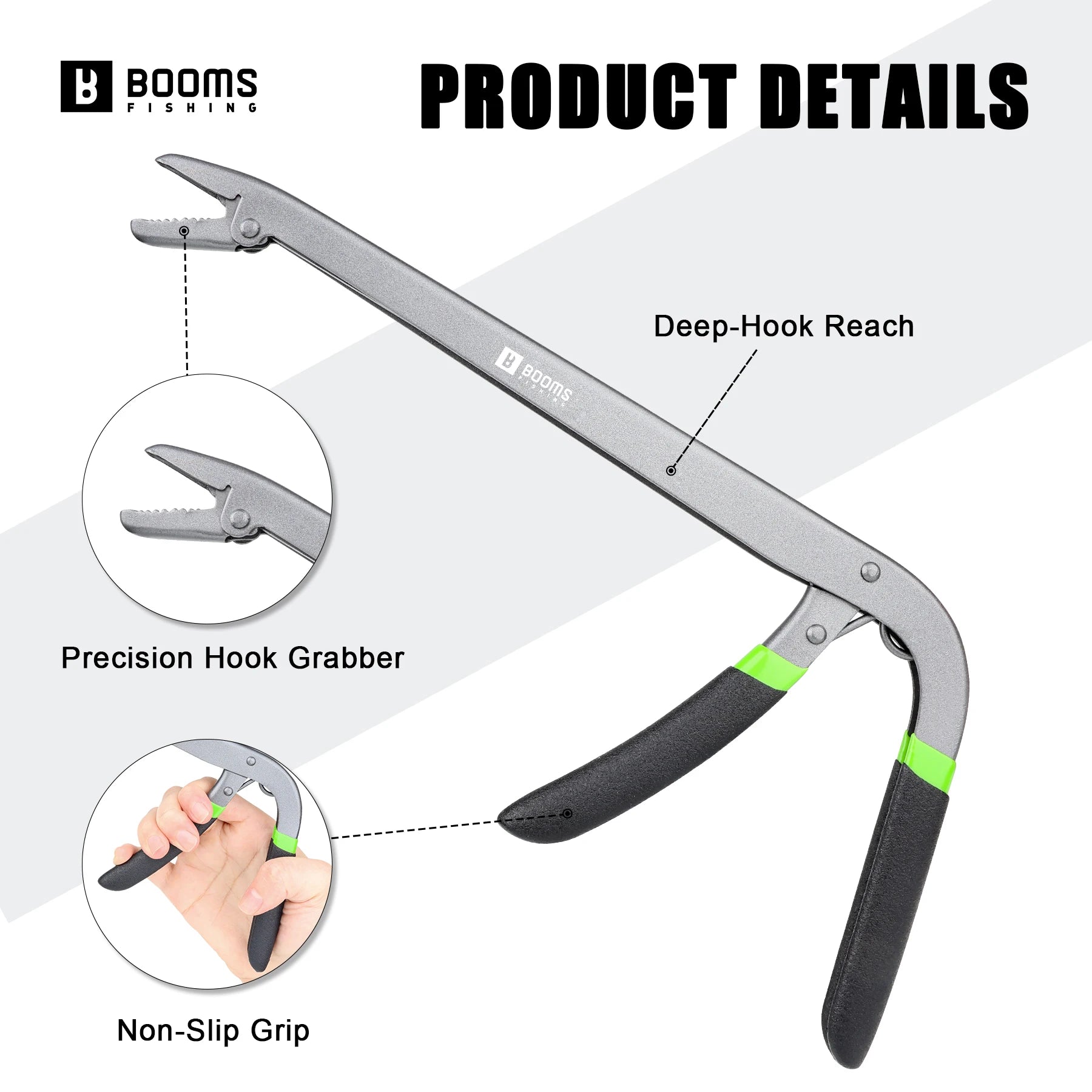 Booms Fishing R01 Carbon Steel Corrosion-Resistant 25cm Long Fish Hook Remover Extractor For Saltwater Fishing Tools