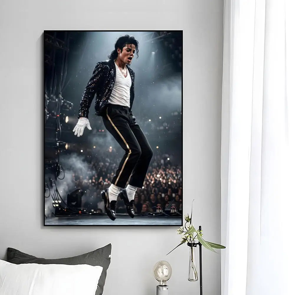 MJ Michael Jackson Poster Wall Art Print Decorative Mural Home Decor Gift Unframed