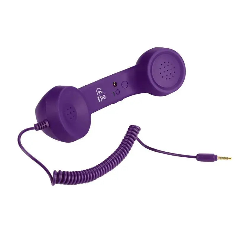 Enjoy classic style and clear conversations with this retro mobile phone handset microphone headset—combining vintage looks with modern functionality!