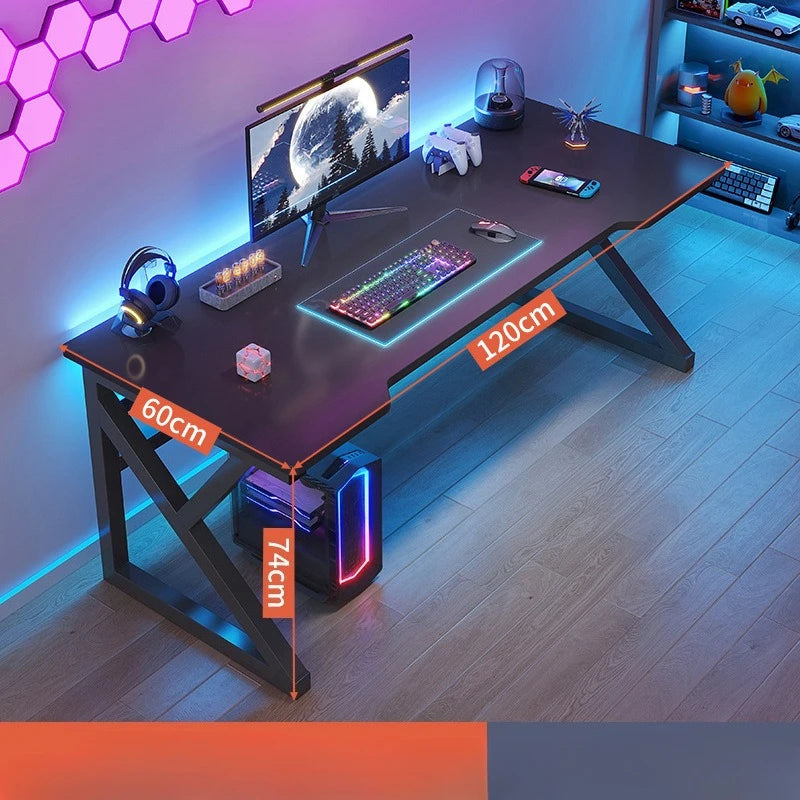 Computer Table Muebles Minimalist Dual Computer Desk Bedroom Home Office Modern Gaming Desk Foldable Study Table Chair Set