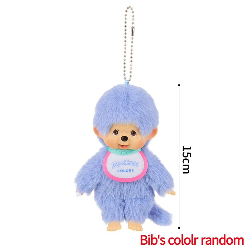 Monchhichi Plush Keychain Kawaii Monchichi Pendant Backpack Charms Cartoon Monchich Keyring Party Favor Gifts 키티 몬치치 モンチッチ