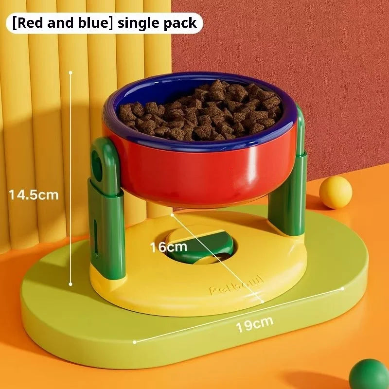 Make mealtime fun and healthy with these foldable slow-feed double pet bowls featuring 3 adjustable heights—perfect for every furry friend!