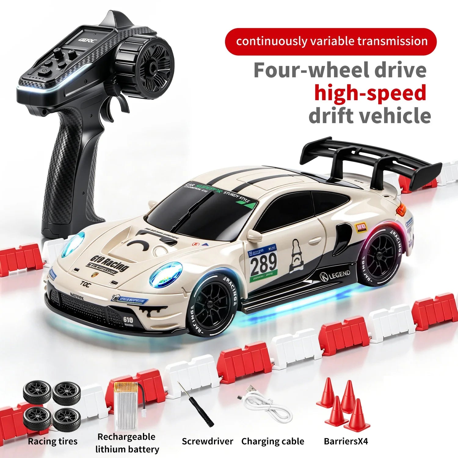 4DRC 2.4G Full Scale Mini H6 Drift Remote Control Car with APP 4WD Racing 1:43 Children Toy Car Model