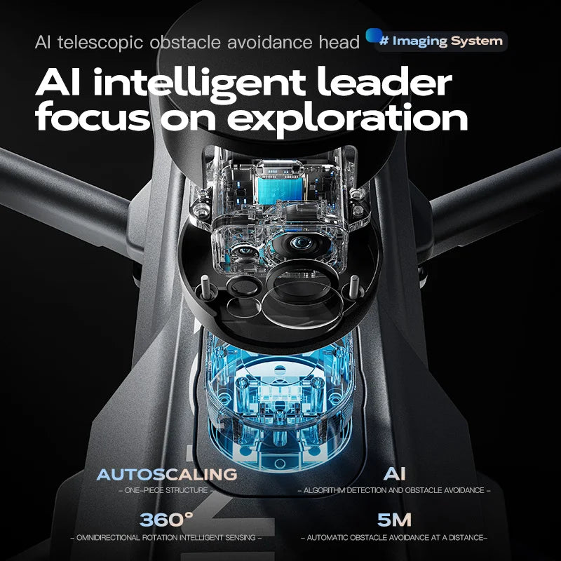 2025 New Wing 6 drone professional aerial photography HD 8K With Screen Remote Control Aircraft 20 Kilometer Obstacle Avoidance