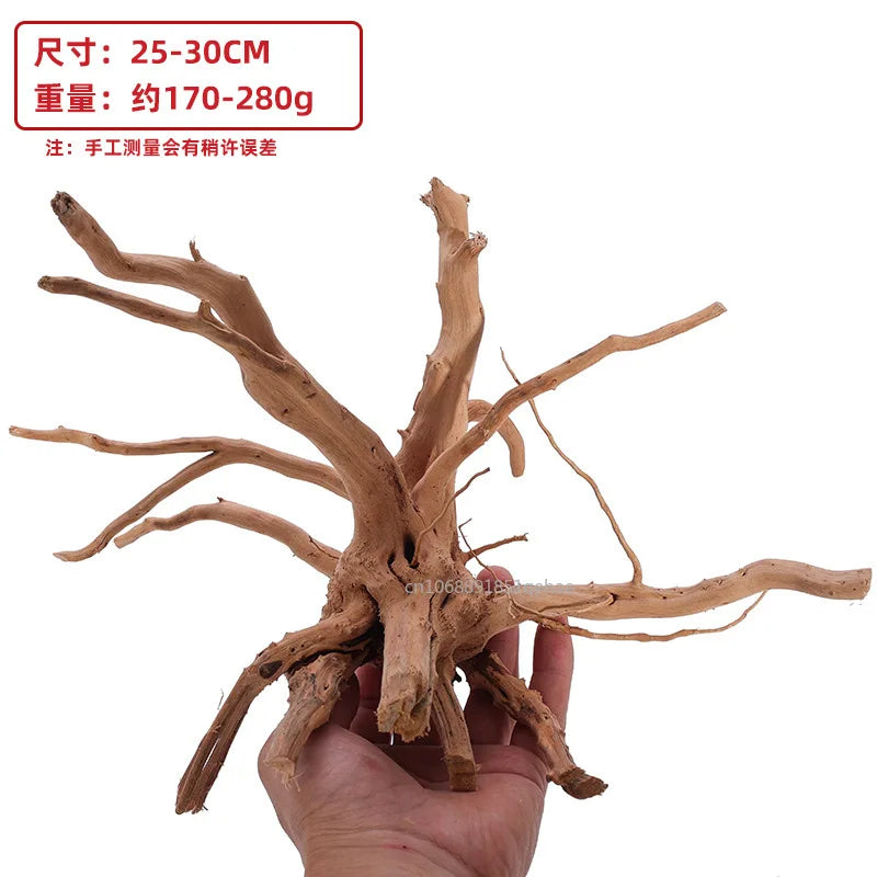 Fish Tank Decoration Natural Wooden Small Habitat Roots Driftwood Scenery Decorative Ornaments Aquarium Landscape Tree Roots