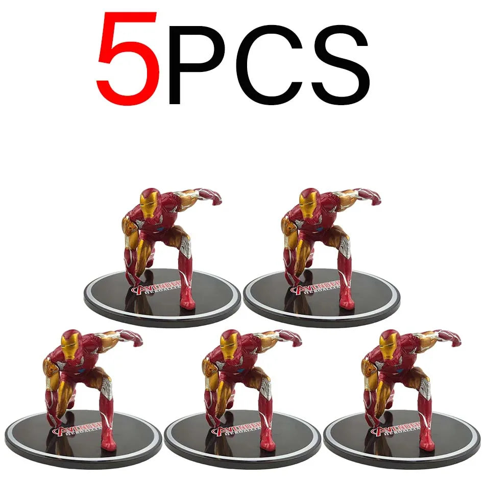New Hot Marvels Comics IronMans Spidermans Venoms Handmade Model PVC Material Animations Decoration Children's Birthday Gifts
