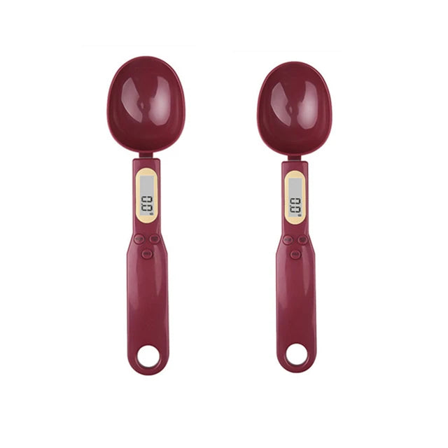 Measure ingredients with precision using this digital spoon scale—electronic LCD display, 0.1-500g capacity, perfect for flour, milk, coffee powder, and more!