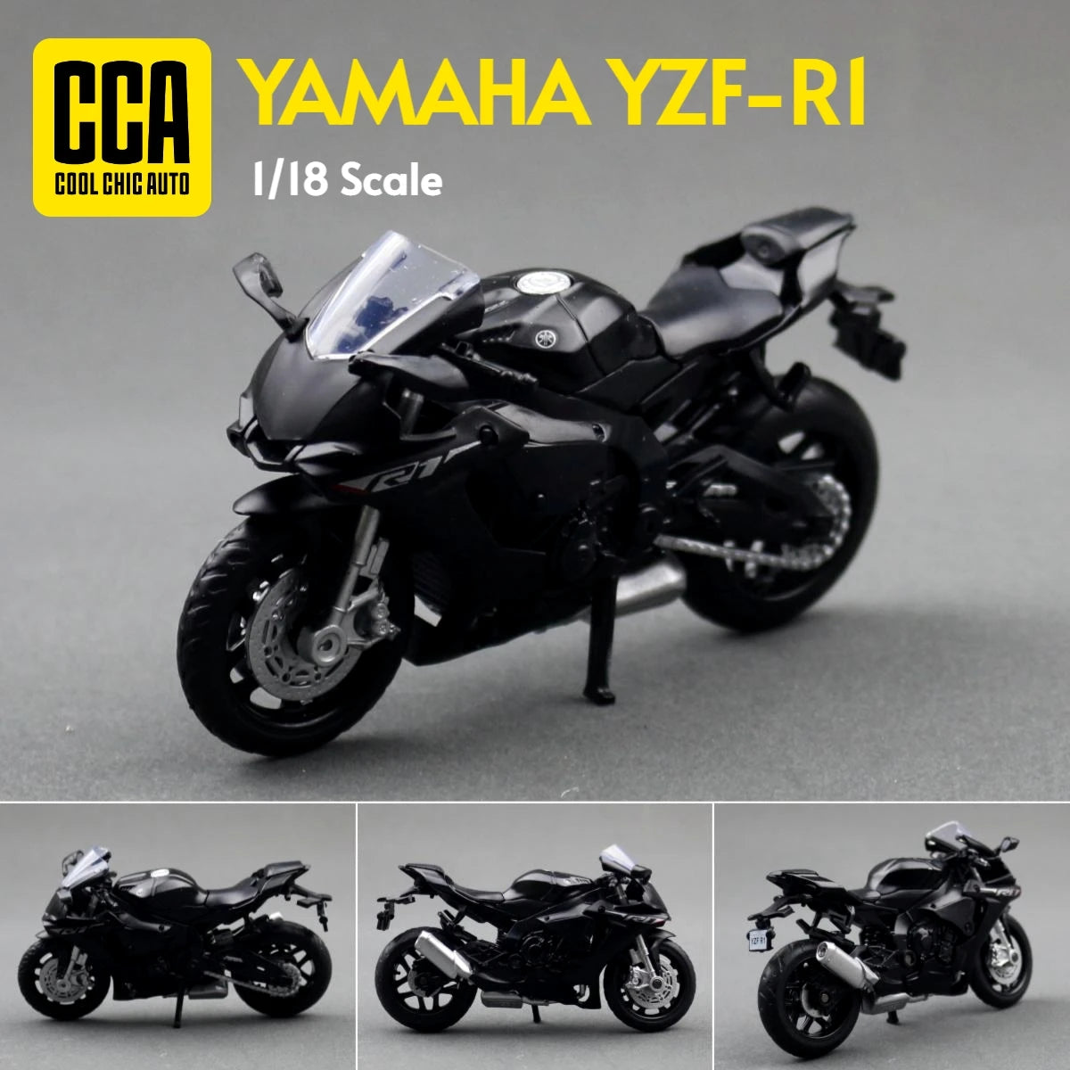 1/18 Yamaha YZF-R1 Toy Motorcycle Diecast Metal Miniature Vehicle Model 1:18 Super Racing Collection Gift for Children Boys Kid
