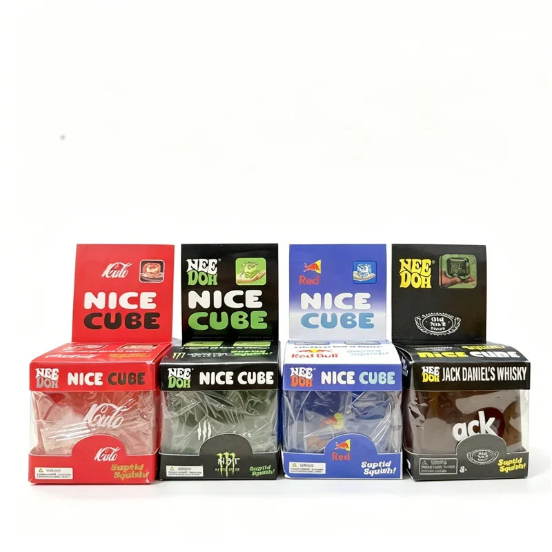 Schylling Needoh Nice Cube Sensory Fidget Toy Cola Anxiety Sensory Stress Relief Focus ADHD & Office Desk Calming Perfect Gift
