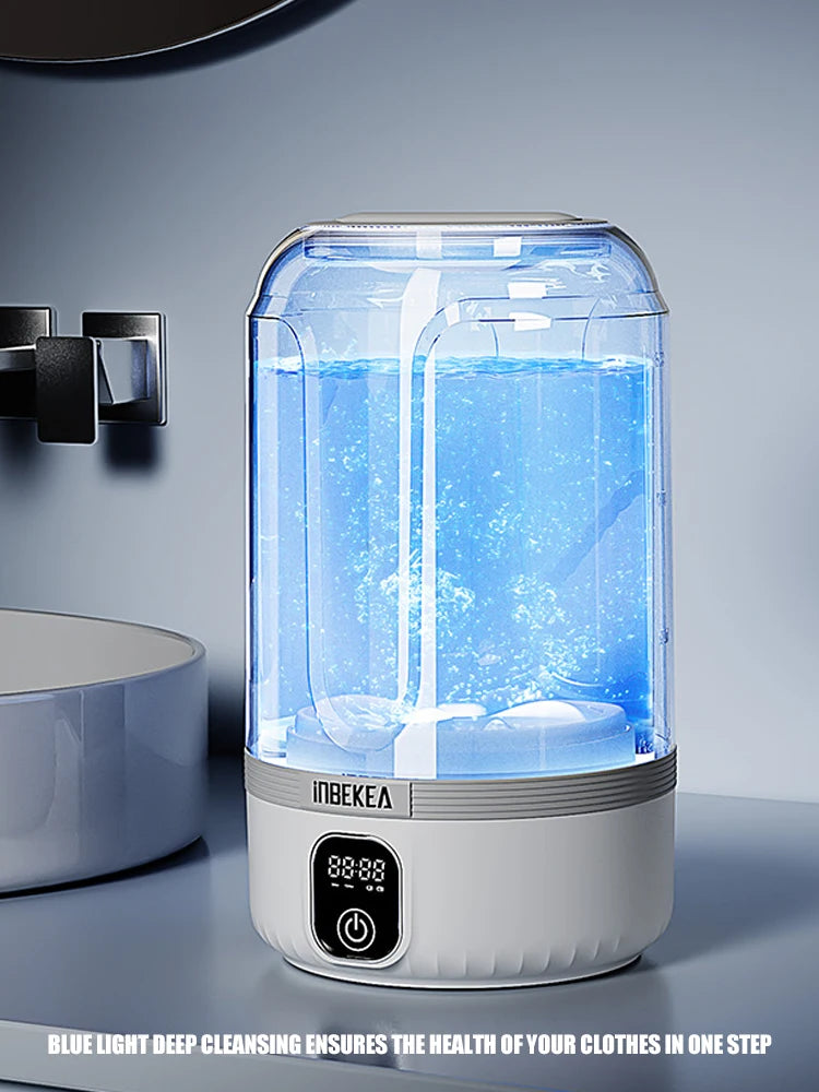 2025 wireless mini digital washing machine, rechargeable portable intelligent small underwear and sock specific washing cup 1.5L