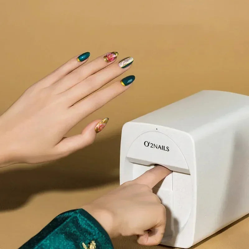 Portable 3D Painted Nail Printer Machine Intelligent Automatic Printing Celebrity Home Nail Machine Artifact With Cartridge