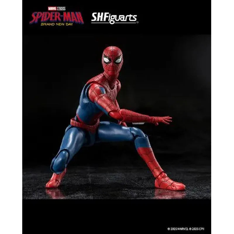 Fast Shipping Bandai Anime MARVEL SHF SPIDER MAN HULK -BRAND NEW DAY- Original Model Toys Action Figure Collectible Ornaments