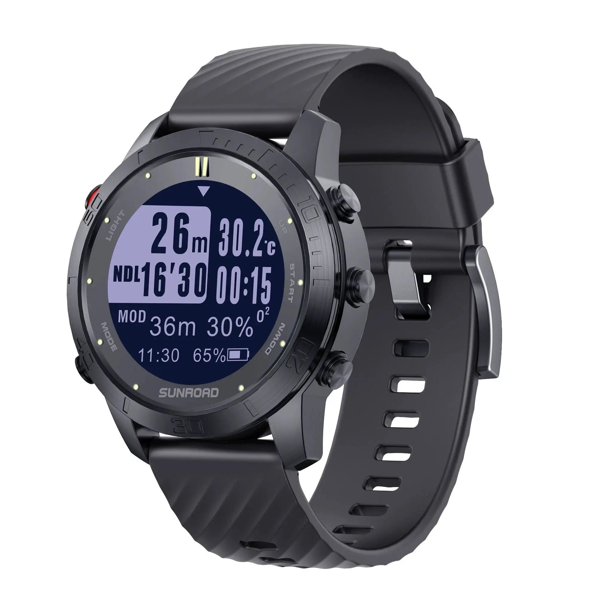 Genuine Professional Bluetooth Version Diving Computer Watch, 100 Meters Waterproof Safety Warning Electronic Compass
