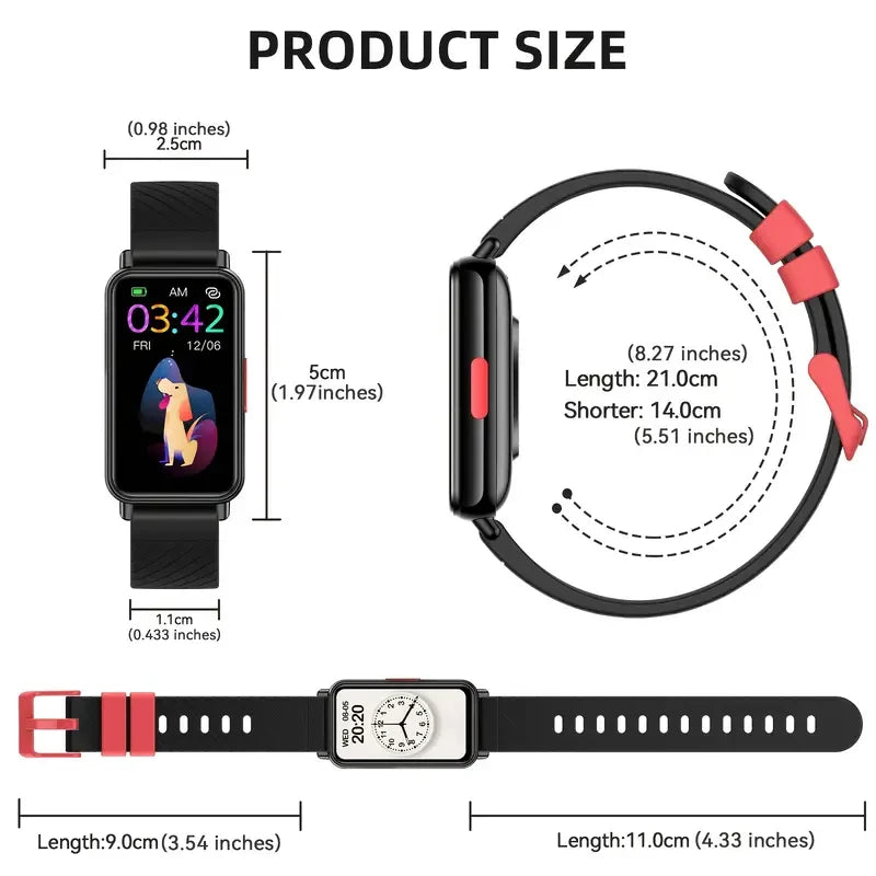 Keep your little ones entertained and organized with this smart watch for kids—featuring educational games, camera control, calculator, alarm, and activity tracker!