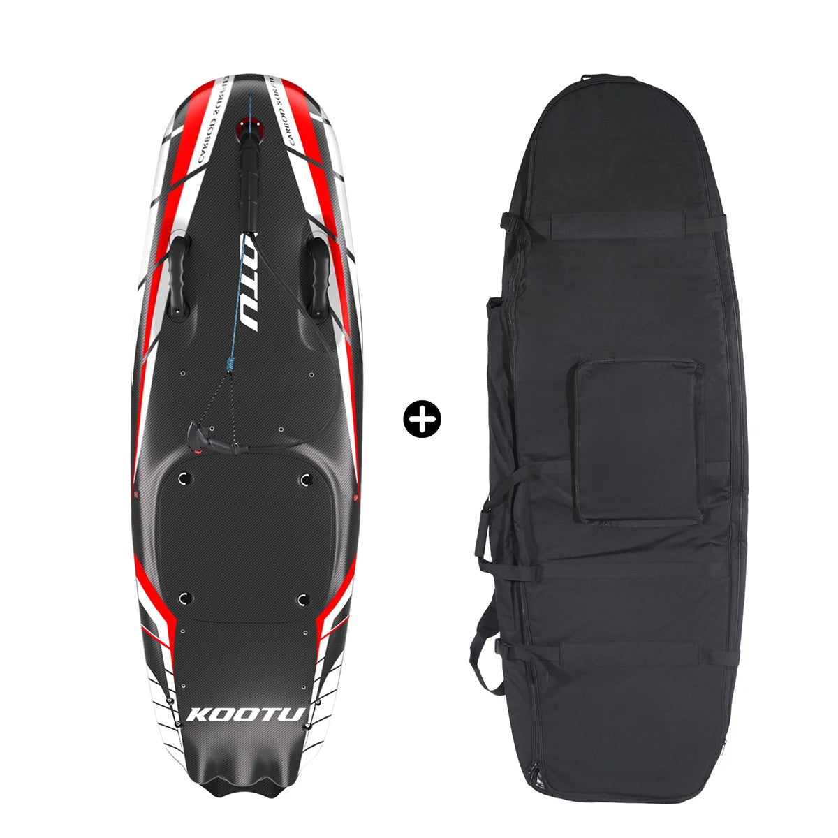 KOOTU Power Surfboard Jet Surfboard, Surfboard, Carbon Fibre Body, Light Weight, Surfing Surfboard, Jet Board with 109CC Engine