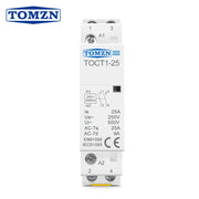 TOCT1 2P 25A 24VAC 50/60Hz Din Rail Household AC Modular Contactor 2NO or 1NO 1NC