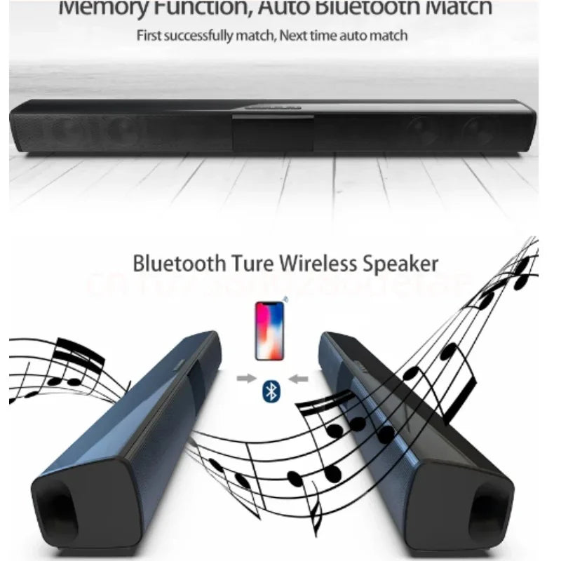 Bluetooth Speaker Super Powerful Sound Bar Portable Wireless Surround Stereo Home TV Sound Box Subwoofer FM Radio Home Theater